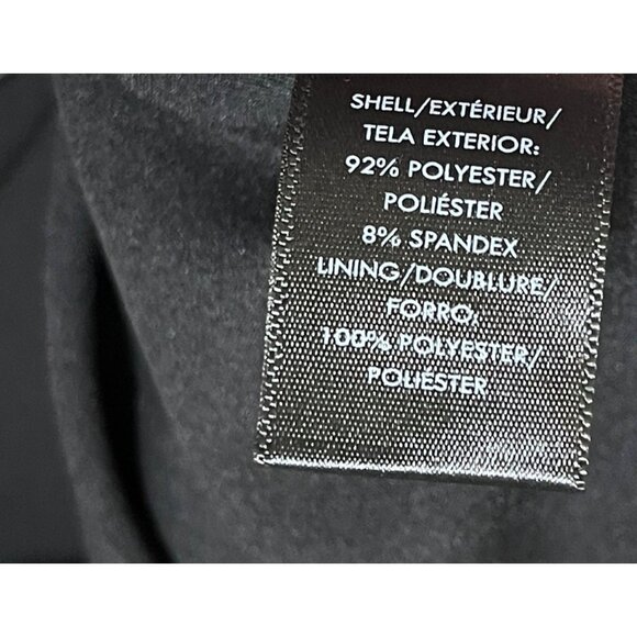 Ann Taylor Ruffle Pencil Skirt Black Stretch Size 8 Side Zip Business Career - Picture 8 of 8